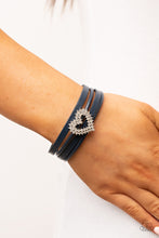 Load image into Gallery viewer, Wildly in Love - Blue - Paparazzi Accessories - VJ Bedazzled Jewelry
