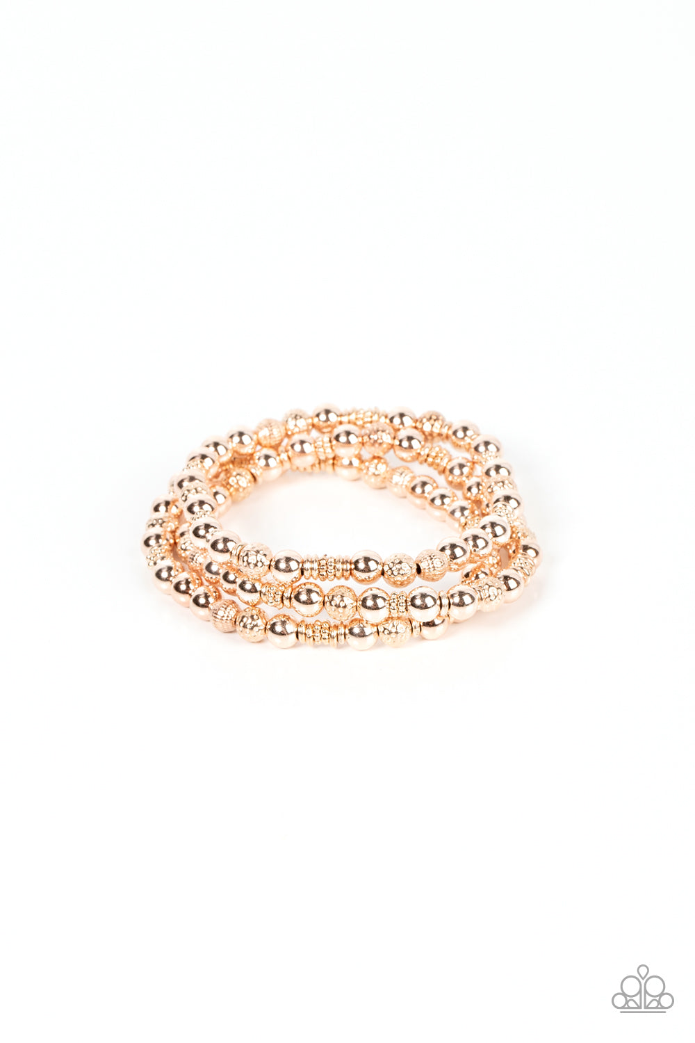 Boundless Boundaries - Rose Gold- Paparazzi Accessories - VJ Bedazzled Jewelry