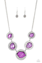 Load image into Gallery viewer, Raw Charisma - Purple Necklace - Paparazzi Accessories - VJ Bedazzled Jewelry
