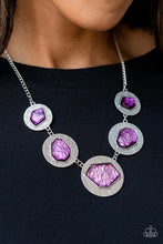 Load image into Gallery viewer, Raw Charisma - Purple Necklace - Paparazzi Accessories - VJ Bedazzled Jewelry
