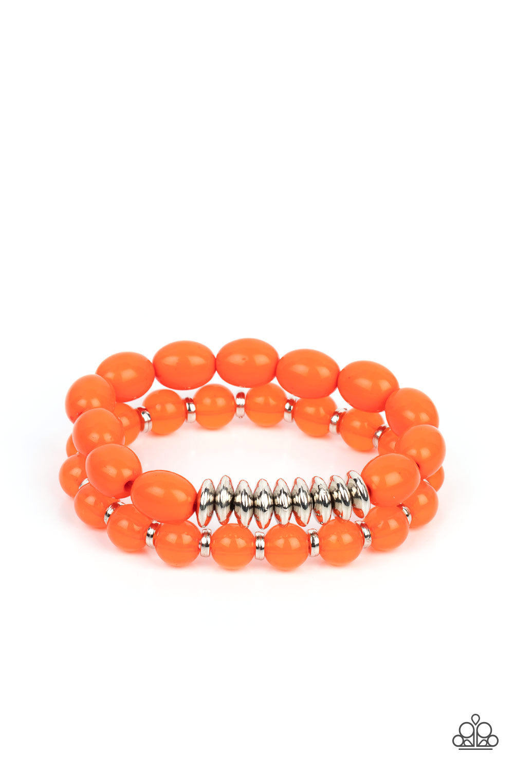 La Vida Vacation - Orange Paparazzi Accessories - VJ Bedazzled Jewelry