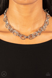 Tough Crowd - Silver- Paparazzi Accessories - VJ Bedazzled Jewelry
