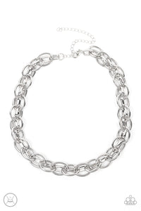 Tough Crowd - Silver- Paparazzi Accessories - VJ Bedazzled Jewelry