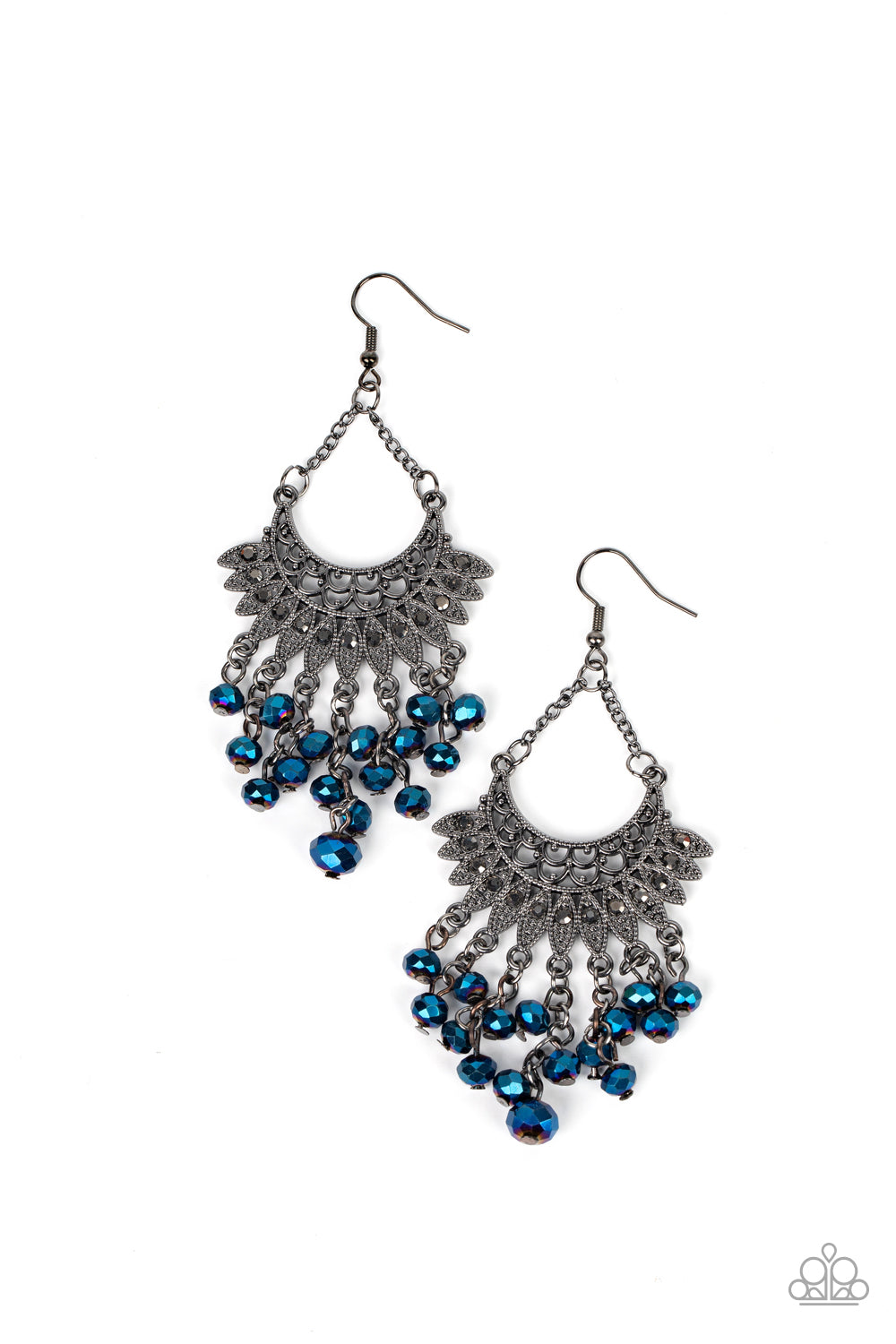 Chromatic Cascade - Blue Paparazzi Accessories - VJ Bedazzled Jewelry