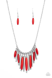 Bohemian Breeze - Red Paparazzi Accessories - VJ Bedazzled Jewelry