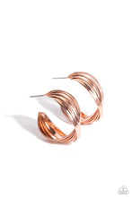 Load image into Gallery viewer, Curvy and Worthy - Copper Paparazzi Accessories
