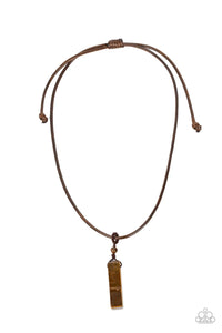 Comes Back Zen-Fold - brown Paparazzi Accessories - VJ Bedazzled Jewelry
