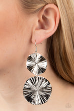 Load image into Gallery viewer, In Your Wildest FAN-tasy - Silver- Paparazzi Accessories - VJ Bedazzled Jewelry
