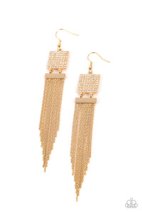 Dramatically Deco - Gold - VJ Bedazzled Jewelry