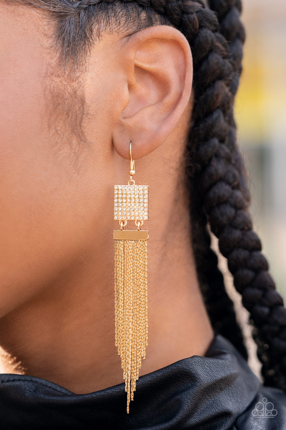 Dramatically Deco - Gold - VJ Bedazzled Jewelry