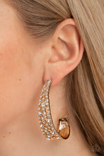 Load image into Gallery viewer, Cold as Ice - Gold Paparazzi Accessories - VJ Bedazzled Jewelry
