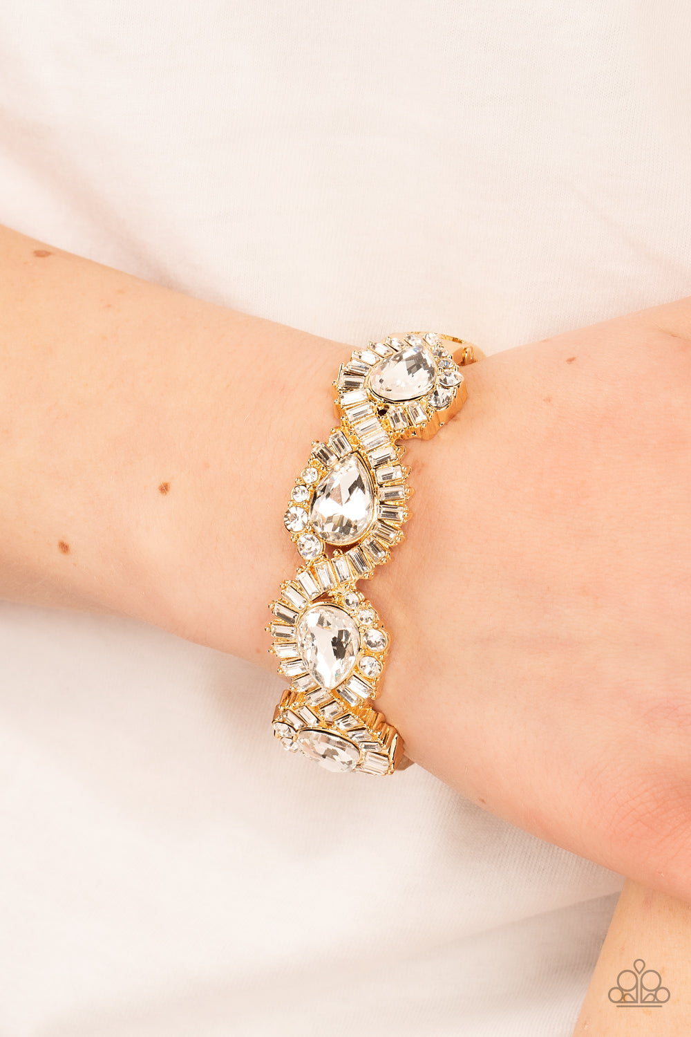 For the Win - Gold - Paparazzi Accessories - VJ Bedazzled Jewelry