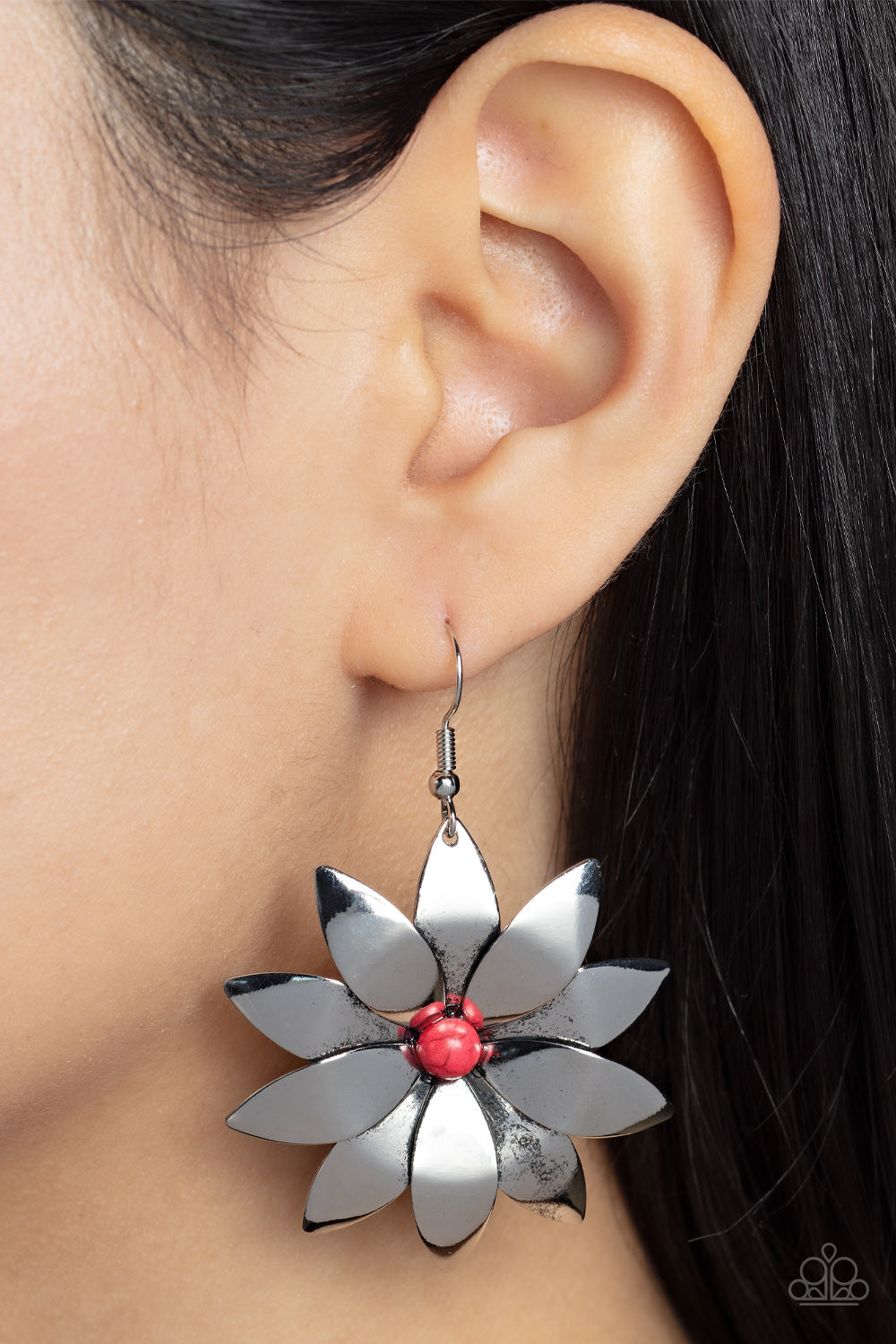 Pinwheel Prairies - Red Paparazzi Accessories - VJ Bedazzled Jewelry