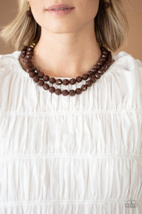 Greco Getaway - Brown - Paparazzi Accessories - VJ Bedazzled Jewelry