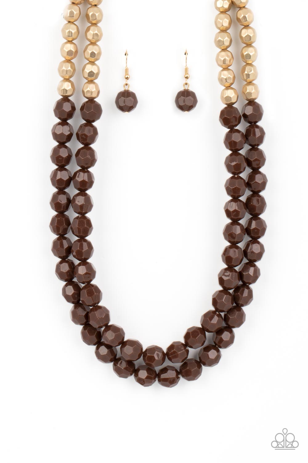 Greco Getaway - Brown - Paparazzi Accessories - VJ Bedazzled Jewelry