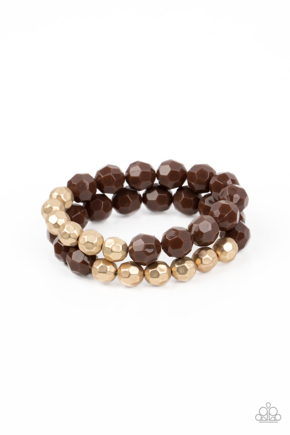 Grecian Glamour - Brown - Paparazzi Accessories - VJ Bedazzled Jewelry