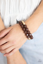 Load image into Gallery viewer, Grecian Glamour - Brown - Paparazzi Accessories - VJ Bedazzled Jewelry
