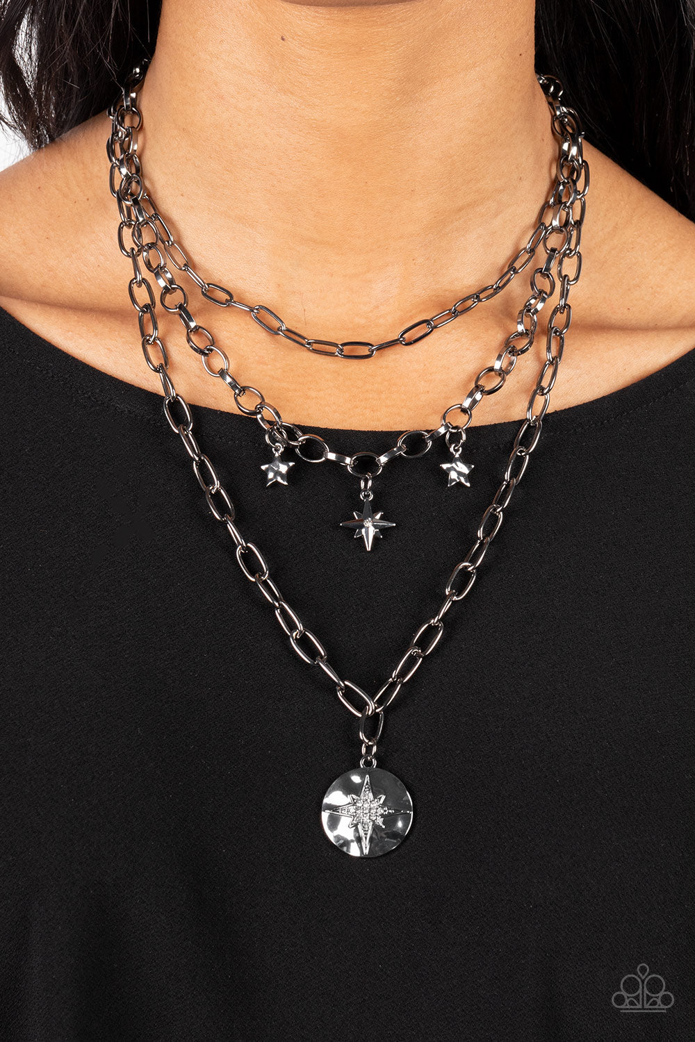 Under the Northern Lights - Black - VJ Bedazzled Jewelry