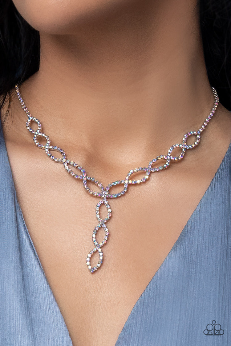 Infinitely Icy - Multi- Paparazzi Accessories - VJ Bedazzled Jewelry