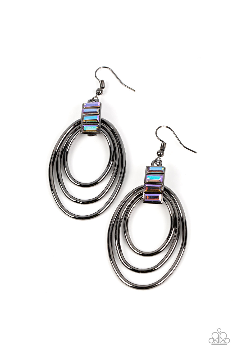 Intergalactic Glamour - Black- Paparazzi Accessories - VJ Bedazzled Jewelry