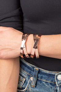 Industrial Imagination - Copper - Paparazzi Accessories - VJ Bedazzled Jewelry