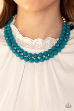 Load image into Gallery viewer, Greco Getaway - Blue- Paparazzi Accessories - VJ Bedazzled Jewelry
