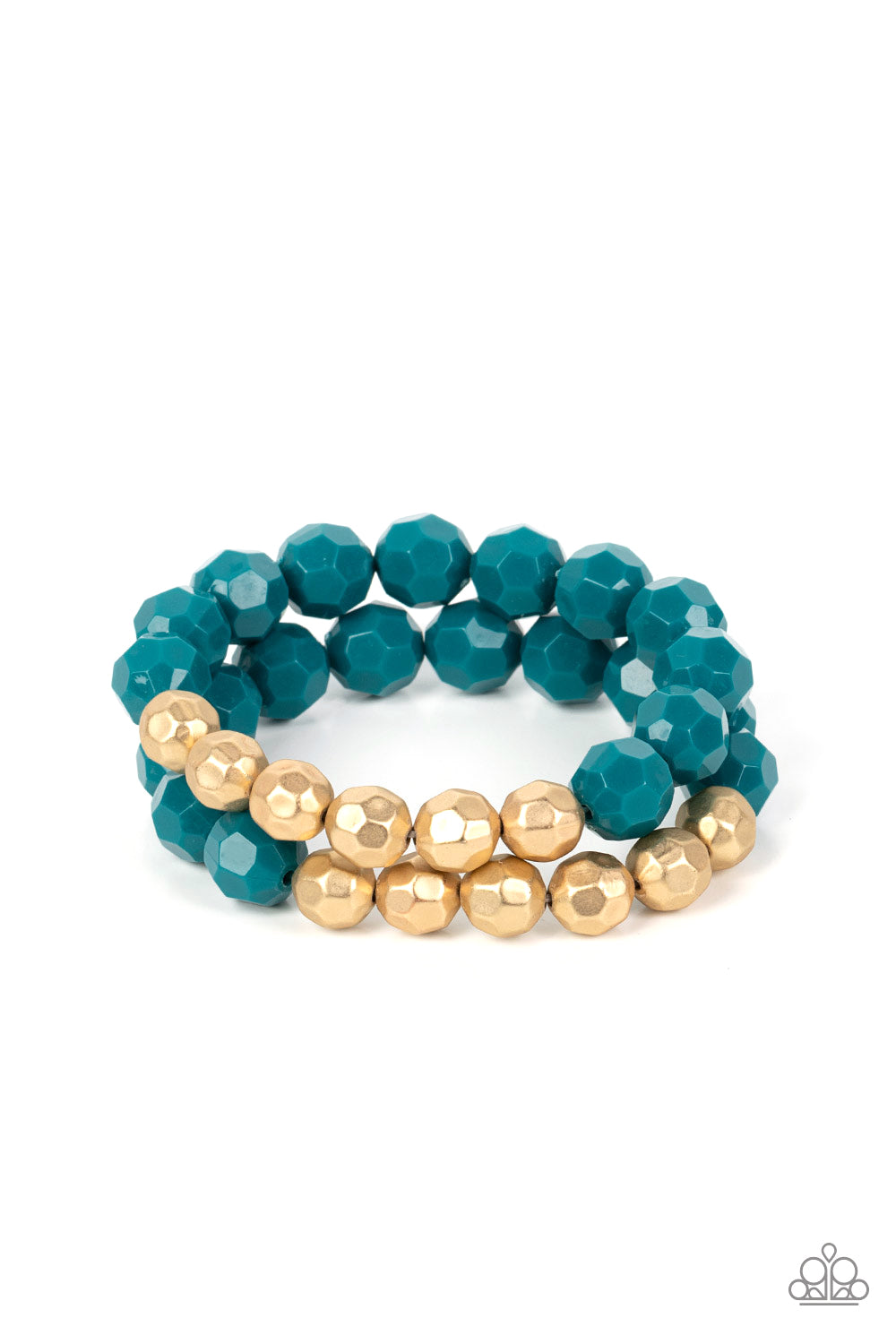 Grecian Glamour - Blue - Paparazzi Accessories - VJ Bedazzled Jewelry