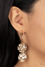 Load image into Gallery viewer, Sending Shock Waves - Gold Paparazzi Accessories - VJ Bedazzled Jewelry
