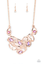 Load image into Gallery viewer, Warp Speed - Rose Gold- Paparazzi Accessories - VJ Bedazzled Jewelry
