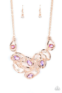 Warp Speed - Rose Gold- Paparazzi Accessories - VJ Bedazzled Jewelry