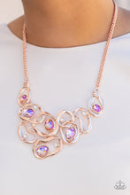 Load image into Gallery viewer, Warp Speed - Rose Gold- Paparazzi Accessories - VJ Bedazzled Jewelry
