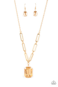 You Better Recognize - Gold- Paparazzi Accessories - VJ Bedazzled Jewelry
