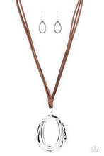 Load image into Gallery viewer, Long OVAL-due - Brown - VJ Bedazzled Jewelry
