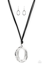 Load image into Gallery viewer, Long OVAL-due - Black Paparazzi Accessories - VJ Bedazzled Jewelry

