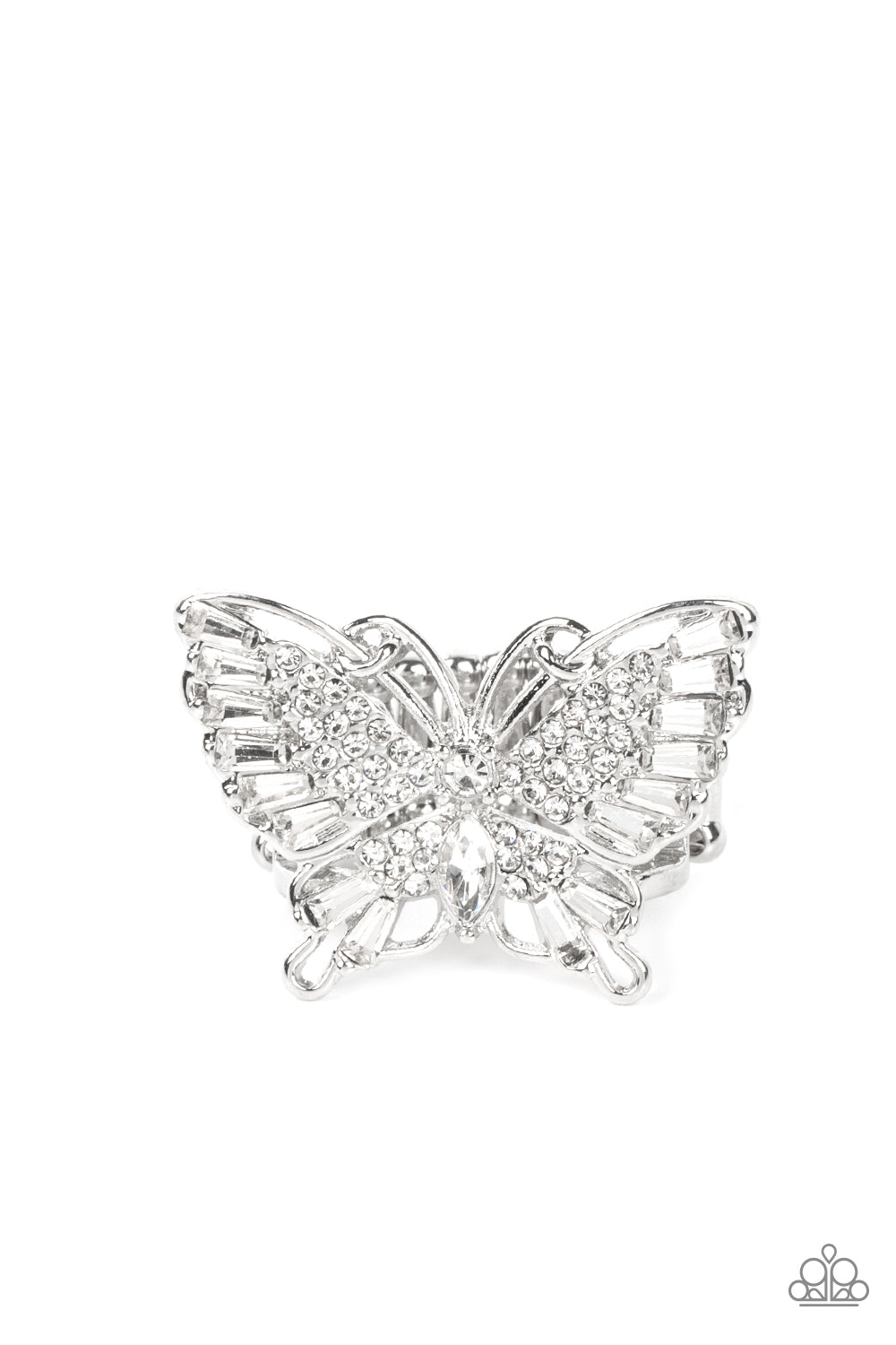 Fearless Flutter - White - VJ Bedazzled Jewelry