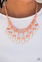 Load image into Gallery viewer, Deep Space Diva - Copper Necklace - Paparazzi Accessories - VJ Bedazzled Jewelry
