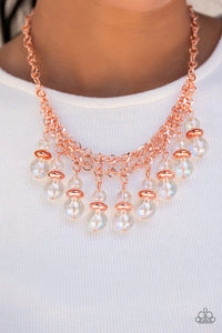 Deep Space Diva - Copper Necklace - Paparazzi Accessories - VJ Bedazzled Jewelry