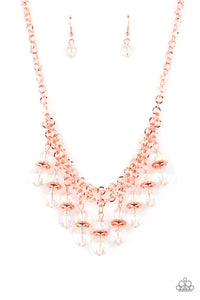 Deep Space Diva - Copper Necklace - Paparazzi Accessories - VJ Bedazzled Jewelry
