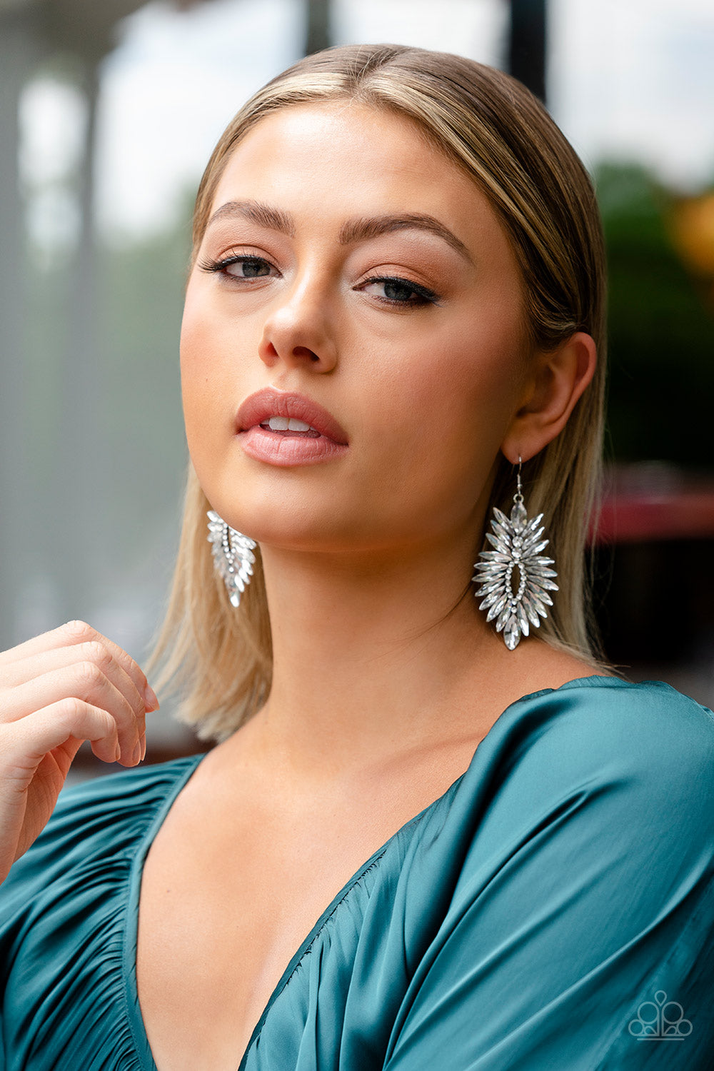 Turn up the Luxe - White - Paparazzi Accessories - VJ Bedazzled Jewelry