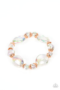Iridescent Illusions - Copper - Paparazzi Accessories - VJ Bedazzled Jewelry