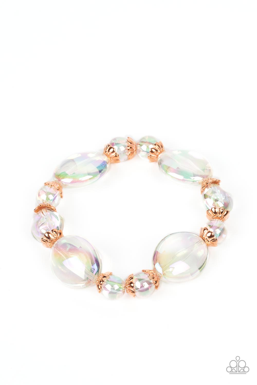 Iridescent Illusions - Copper - Paparazzi Accessories - VJ Bedazzled Jewelry