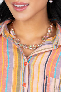 Prismatic Magic - Copper - Paparazzi Accessories - VJ Bedazzled Jewelry