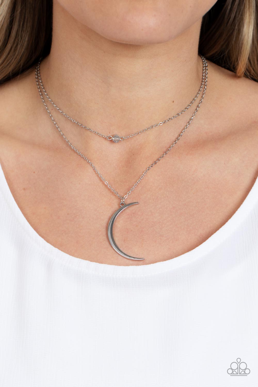 Modern Moonbeam - Silver - VJ Bedazzled Jewelry