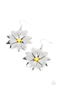 Pinwheel Prairies - Yellow - Paparazzi Accessories - VJ Bedazzled Jewelry