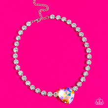 Load image into Gallery viewer, Heart in My Throat - Orange- Paparazzi Accessories - VJ Bedazzled Jewelry
