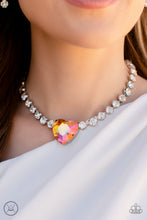 Load image into Gallery viewer, Heart in My Throat - Orange- Paparazzi Accessories - VJ Bedazzled Jewelry

