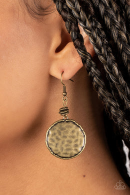 Prehistoric Perfection - Brass Paparazzi Accessories - VJ Bedazzled Jewelry