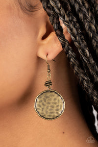 Prehistoric Perfection - Brass Paparazzi Accessories - VJ Bedazzled Jewelry