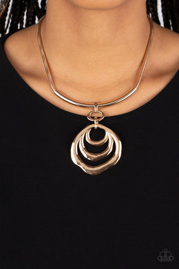 Forged in Fabulous - Gold - Paparazzi Accessories - VJ Bedazzled Jewelry