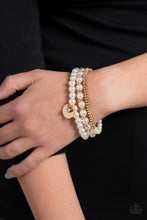 Load image into Gallery viewer, Pearly Professional - Gold - Paparazzi Accessories - VJ Bedazzled Jewelry
